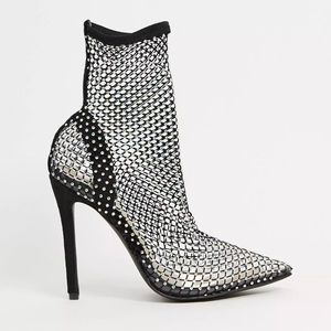 Public Desire Diamond Fishnet Heels